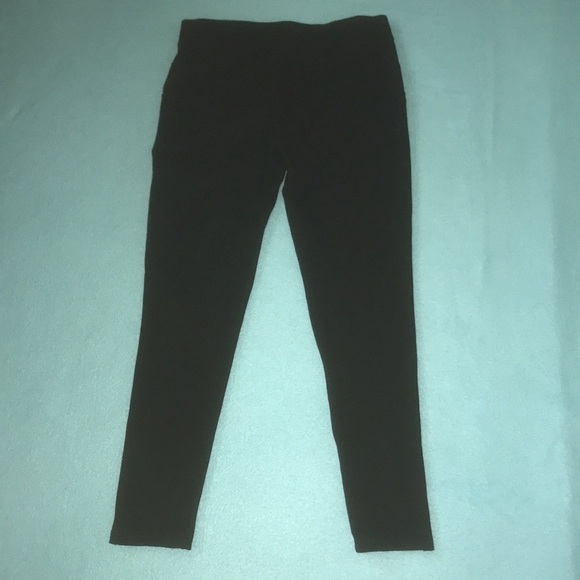 ZARA BASIC COLLECTION Black Moto Zipper details pull on skinny size M - Picture 5 of 12